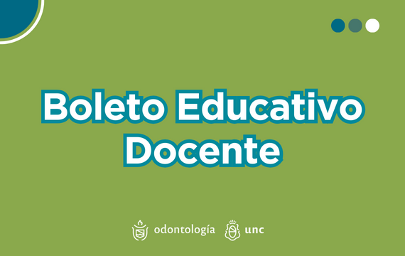 Boleto Educativo Docente