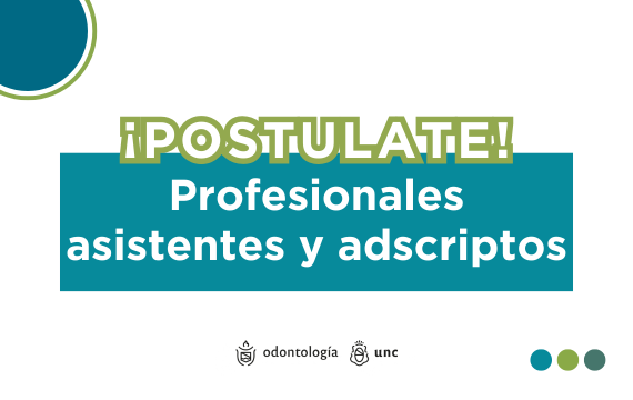 Convocatoria: Profesionales asistentes y Adscriptos 2026
